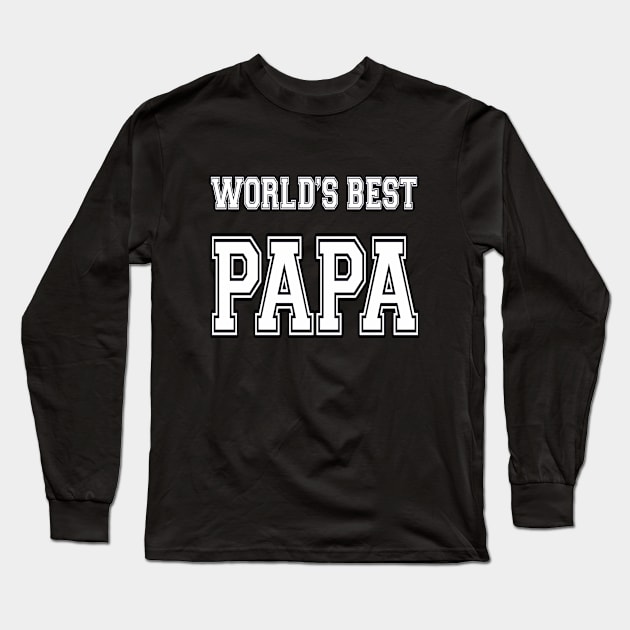 World's Best Papa Long Sleeve T-Shirt by JerryWLambert